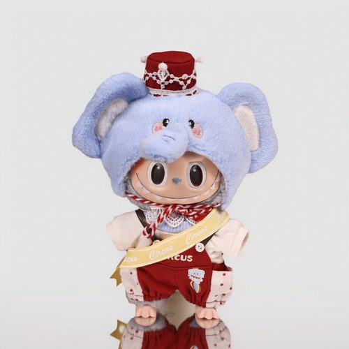 棉花娃衣拉布布labubu坐姿一二三代马戏团系列象羊胶盲盒衣服 - 图3