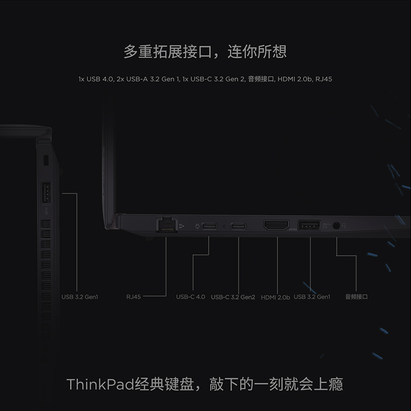 【12期免息】联想ThinkPad T14/T14s 锐龙R7八核 14英寸商务办公手提笔记本电脑学生轻薄便携游戏IBM官方正品 - 图3