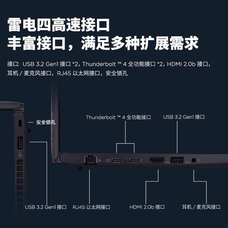 【12期免息】联想ThinkPad T14 2023款13代酷睿i7 14英寸专业办公轻薄便携手提商务笔记本电脑ibm官方旗舰店-图3