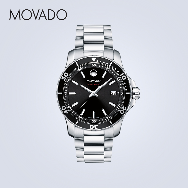 Movado/摩凡陀SERIES 800全新男士商务高级钢带石英手表瑞士手表