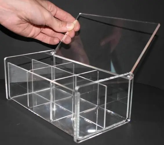 亚克力板透明盖板挡板隔板加工定制塑料展示盒23546810mm有机玻璃 - 图1