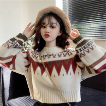 Cashmere Shirts Women 2023 New Fashion Autumn Winter Ladies Sweaters womens sensuo Lazy Wind with a loose set of foreign air