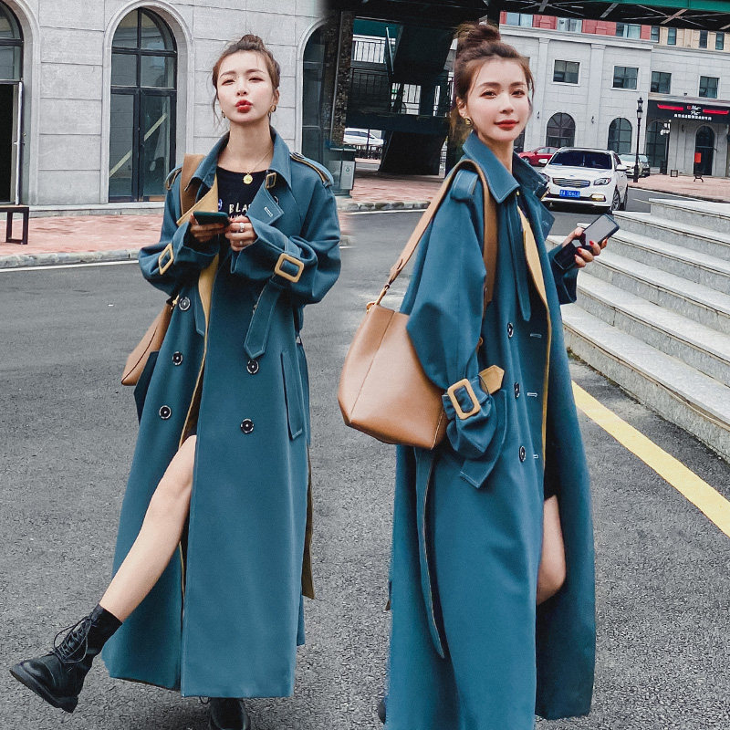 蓝海奕诺2020新款中长款休闲风衣 蓝海奕诺风衣