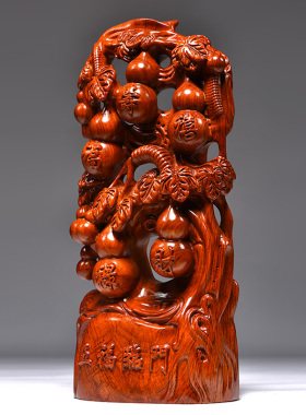 花梨木雕刻家居客厅玄关办公室