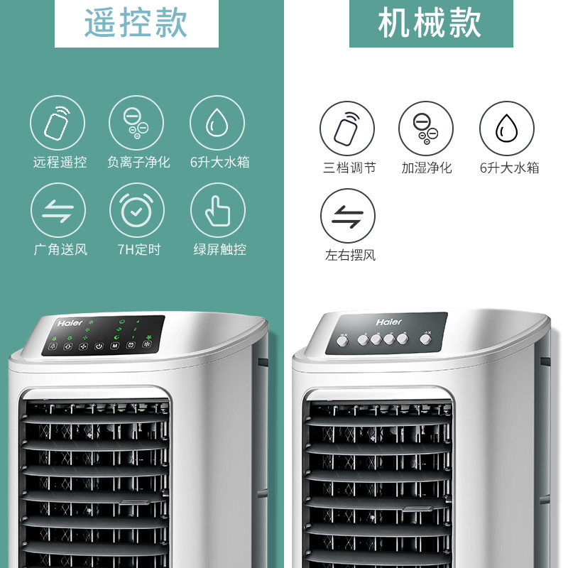 海尔空调扇制冷家用制冷风扇水空调 haier海尔创道空调扇