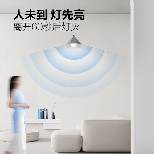 公牛人体雷达感应声控光控LED球泡灯自动亮楼道走廊节能替换灯泡 - 图0