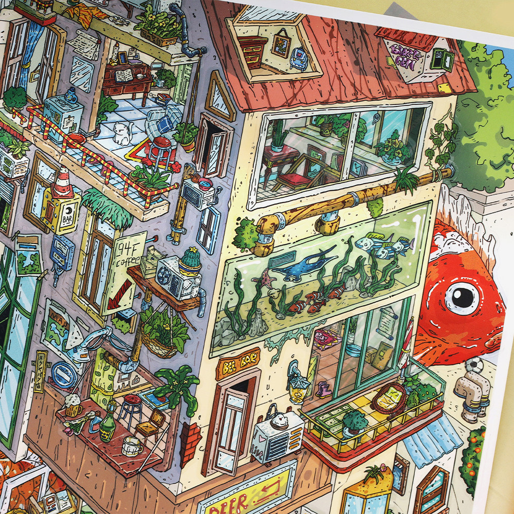 Infeel me我的小屋20.0立体造景贴纸微缩小屋场景手工diy解压贴画,淘宝优惠券,粉丝福利购,淘宝优惠卷