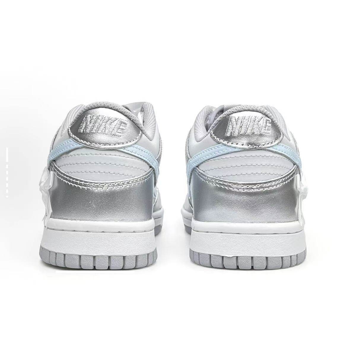 球鞋定制 Nike Dunk Low 芭蕾少女 银翼少女 百搭 银色低帮板鞋,淘宝优惠券,粉丝福利购,淘宝优惠卷