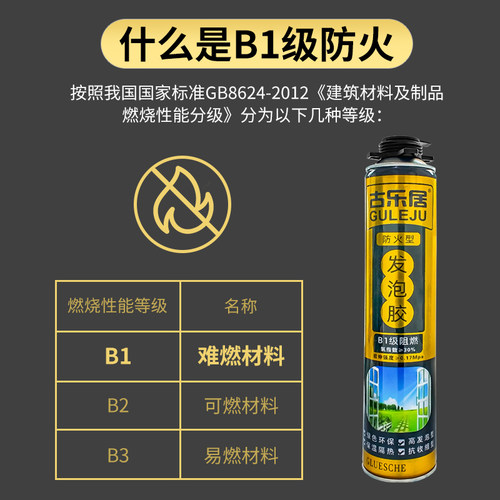 防火阻燃发泡胶耐高温发泡剂填充剂膨胀泡沫填缝剂防水材料B1级 - 图0