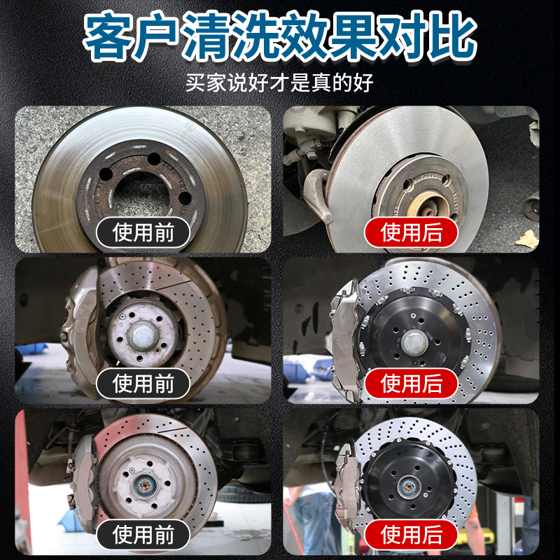 Brake system cleaner, rust remover and squeak remover