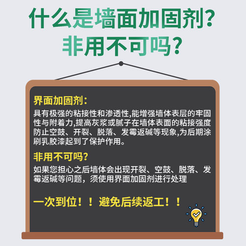 界面剂墙固内墙加固剂强固墙面胶石膏板吊顶外墙渗透型防水固化剂 - 图0