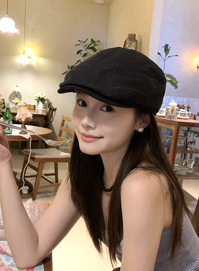 日系复古前进帽男女四季鸭舌帽