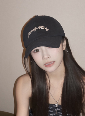 miu系少女绑带蝴蝶结棒球帽女秋