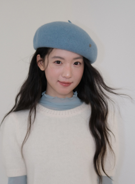 藤井树同款贝雷帽女秋冬画家帽子
