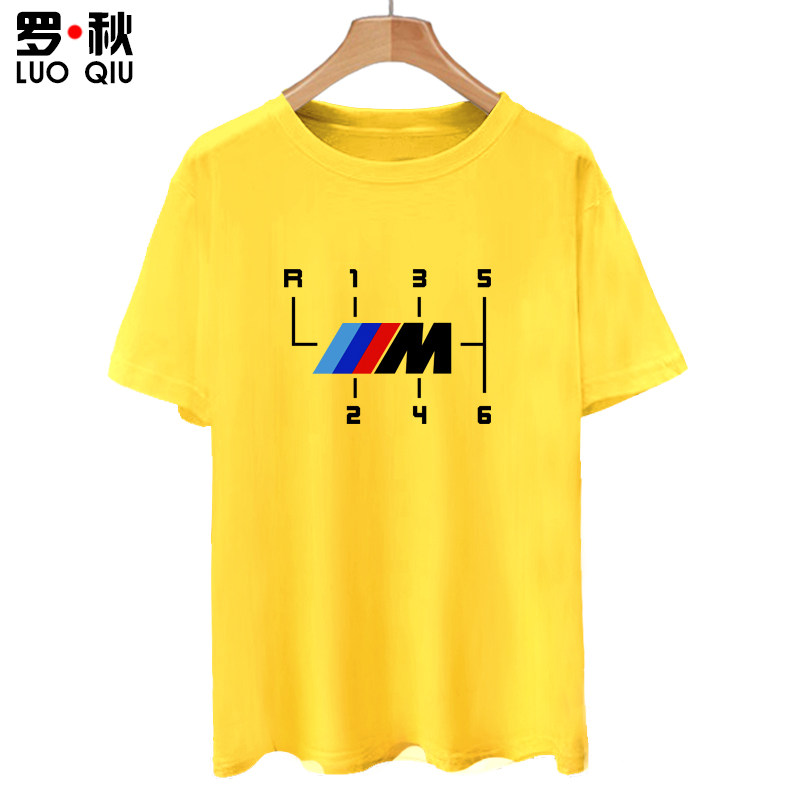 bmw m power部门性能短袖t恤衫 罗秋T恤