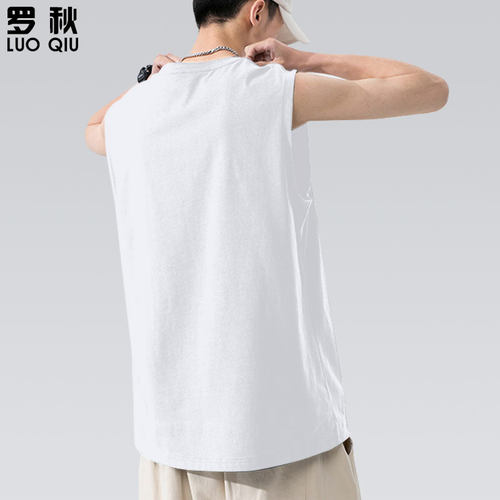 Naraka永劫无间宁红夜迦南天海游戏无袖t恤衫男士纯棉背心上衣服 - 图1