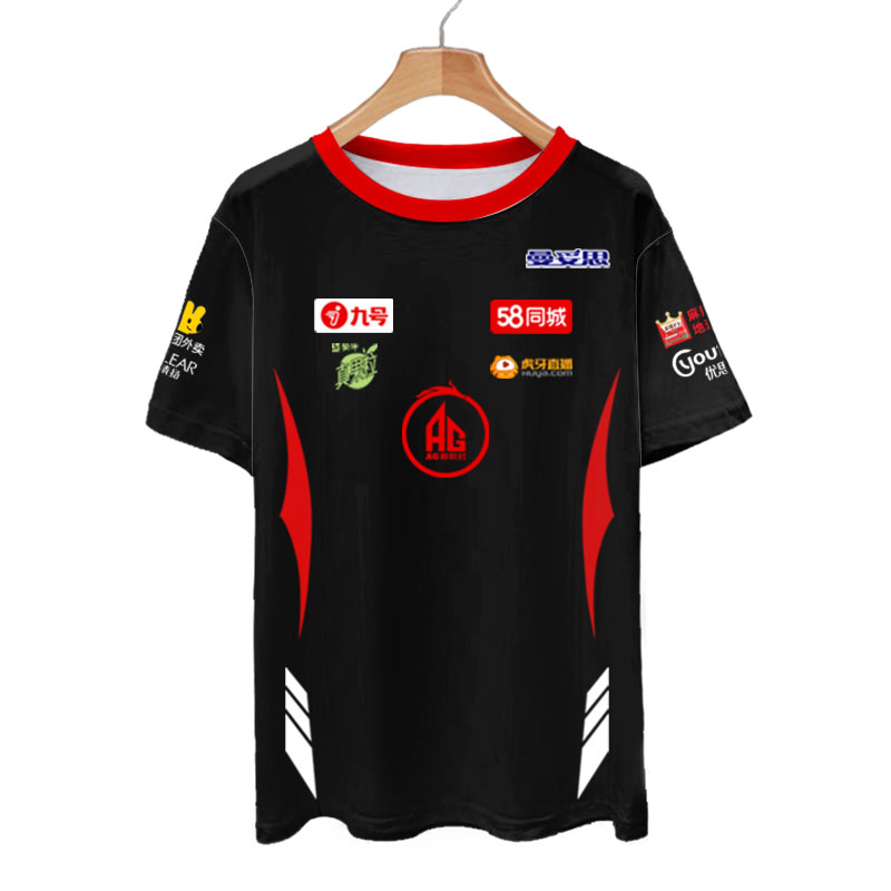 AG超玩会一诺同款战队队服KPL比赛服2024速干短袖t恤衫男女半截袖 - 图3
