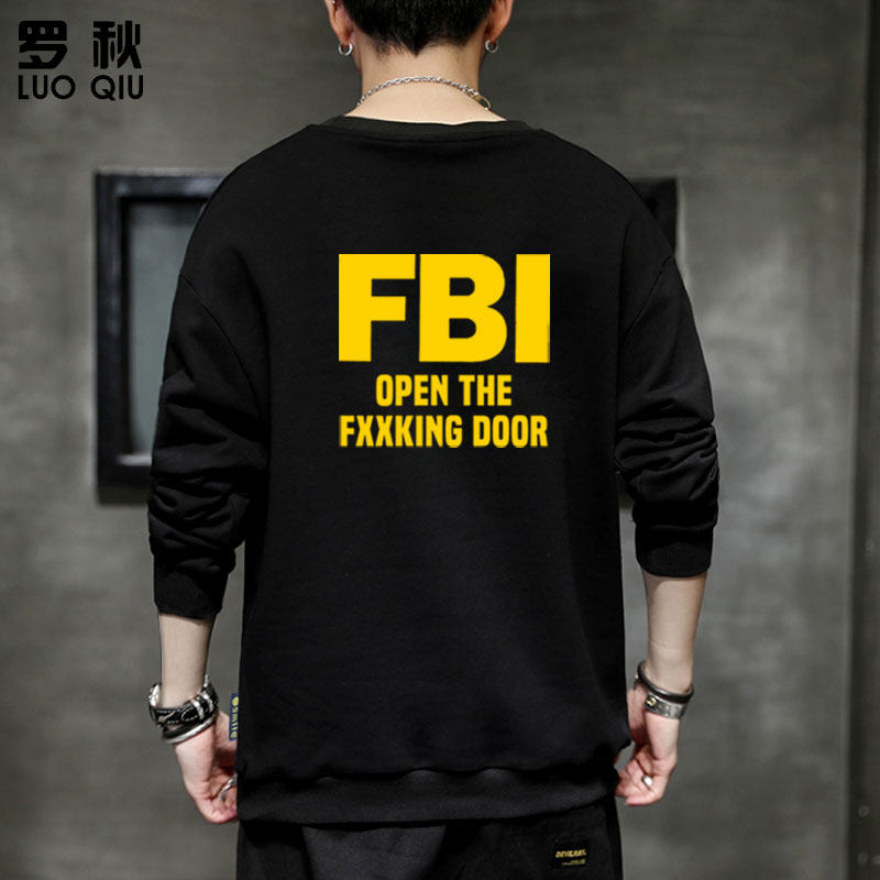 美联邦调查局FBI特工探员电影电视剧周边圆领卫衣男女长袖上衣服