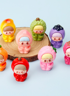 卡通水果崽崽盲袋摆件
