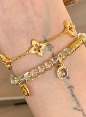 小红书爆款事事顺意水晶琉璃珠