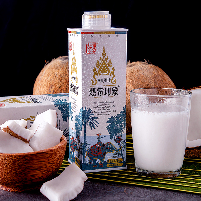 热带印象 新鲜网红泰式椰汁600ml*6瓶