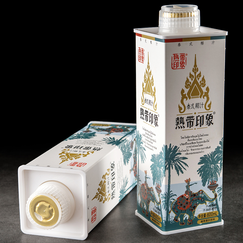 热带印象泰式鲜榨椰汁600ml*6瓶整箱正宗海南椰子奶果味饮料批发D-图3