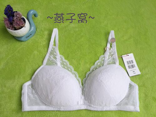 75C85C 兰卓丽30840704正品内衣蕾丝无钢圈薄棉杯文胸棉杯 - 图2