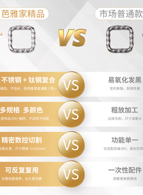 不锈钢水晶手链麻花闭口圈环配件