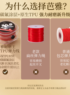 红色弹力线穿玛瑙朱砂石榴石手串