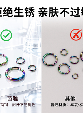不变形不锈钢闭口圈配件连接环扣