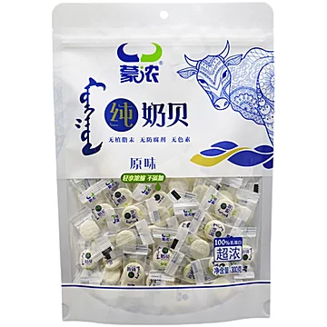 蒙浓干吃纯奶片300g即食奶贝零食高蛋白[10元优惠券]-寻折猪