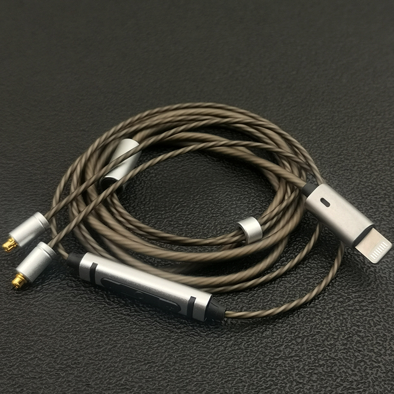 耳机升级线type-c音频解码器耳放mmcx镀银线材安卓苹果3.5mm带麦 - 图1