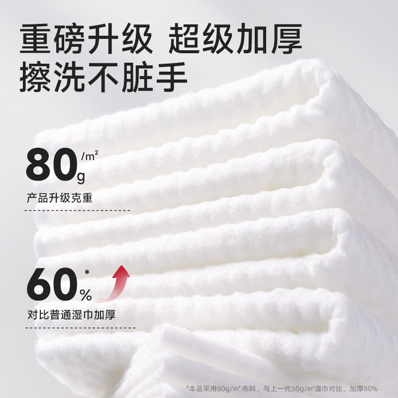 德佑桃叶加厚湿巾纸新生宝宝儿童湿纸巾婴儿手口专用家庭大包80抽,淘宝优惠券,粉丝福利购,淘宝优惠卷