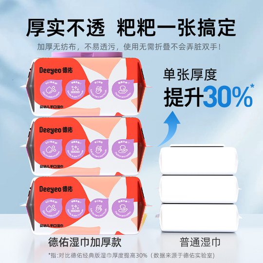 Deyou Baby 80 Special Wet Wipe for Hand and Mouth