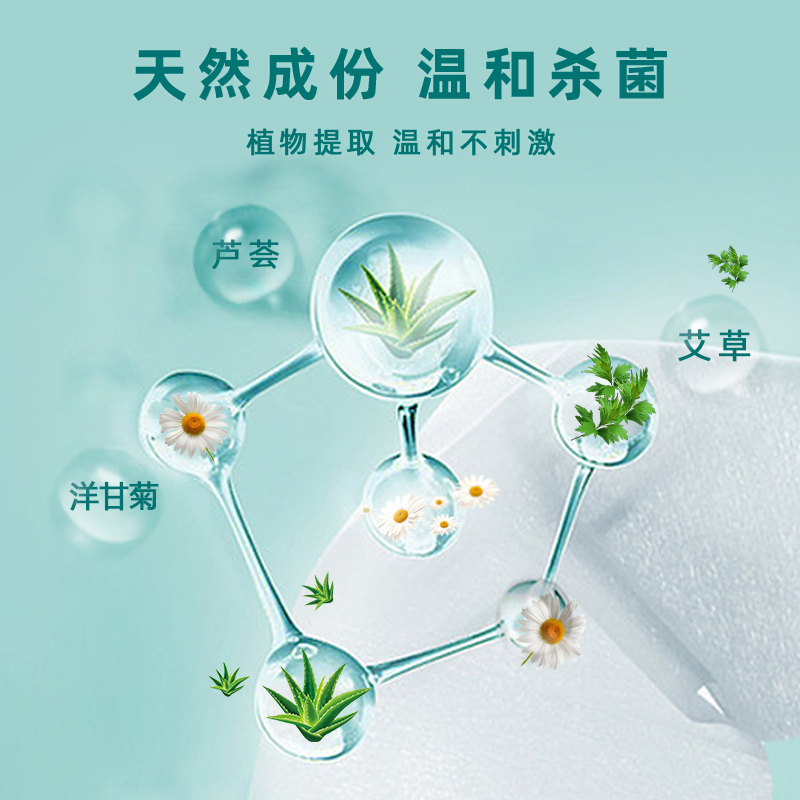 德佑旗舰店德佑洁阴湿巾私处房事家用卫生私护杀菌消毒同房后护理清洁男女2