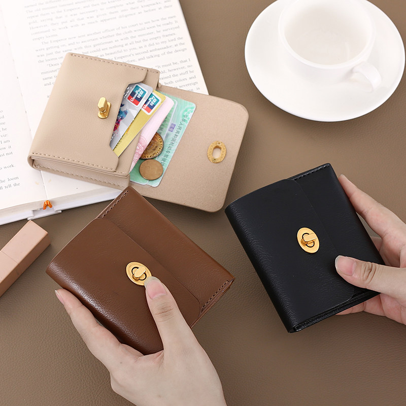 日韩ins冷淡风女士质感时尚零钱包 werllands路勋箱包钱包