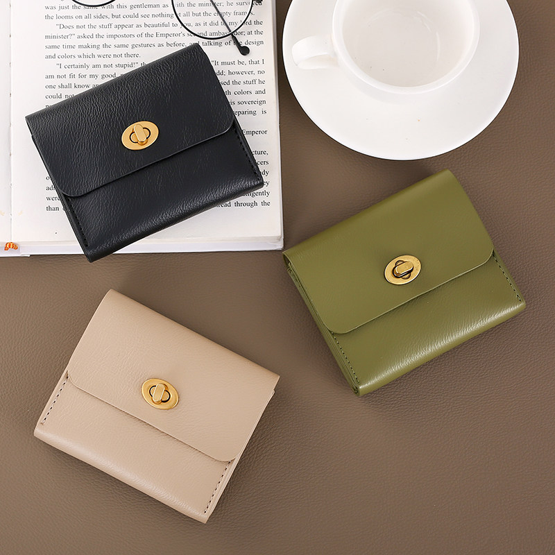 日韩ins冷淡风女士质感时尚零钱包 werllands路勋箱包钱包