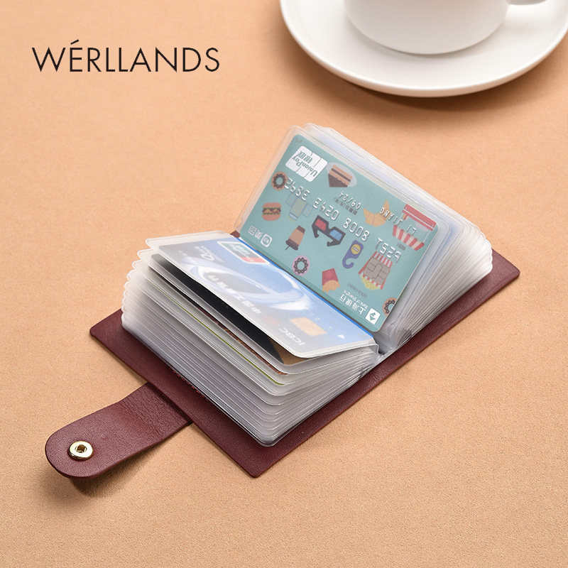 男女多卡位防消磁小巧女证件卡包 werllands路勋箱包卡包