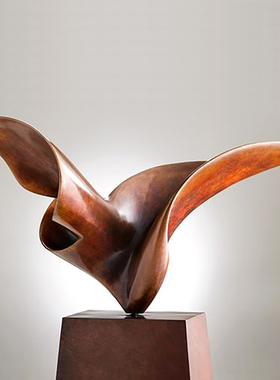 定制玻璃钢雕塑落地摆件抽象雕塑售楼处酒店楼梯间大型艺术雕塑