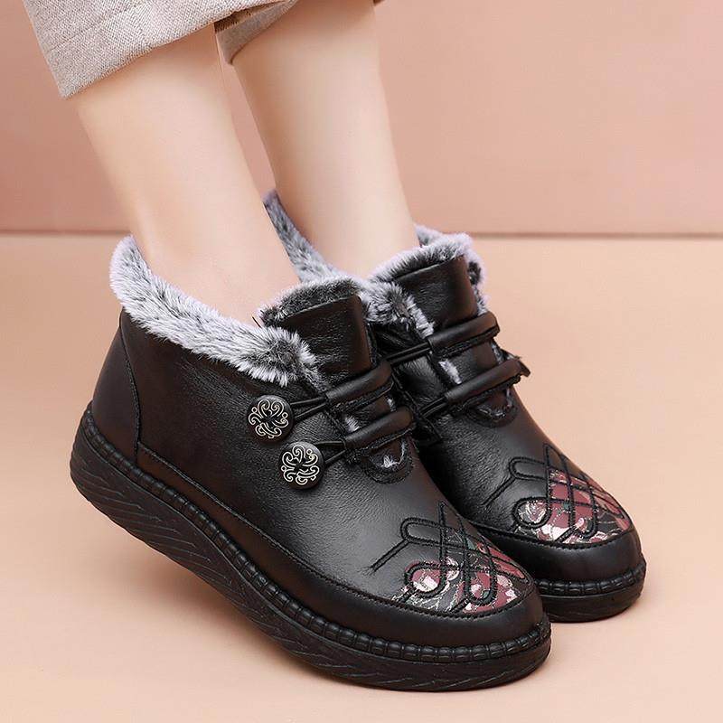 老北京棉鞋女冬季加绒奶奶鞋中老年加厚保暖妈妈棉靴老太太雪地靴,淘宝优惠券,粉丝福利购,淘宝优惠卷