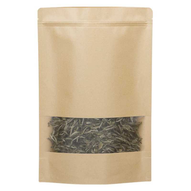 茶叶包装袋子自封袋零食品密封袋大小号绿茶红茶加厚牛皮纸包装袋