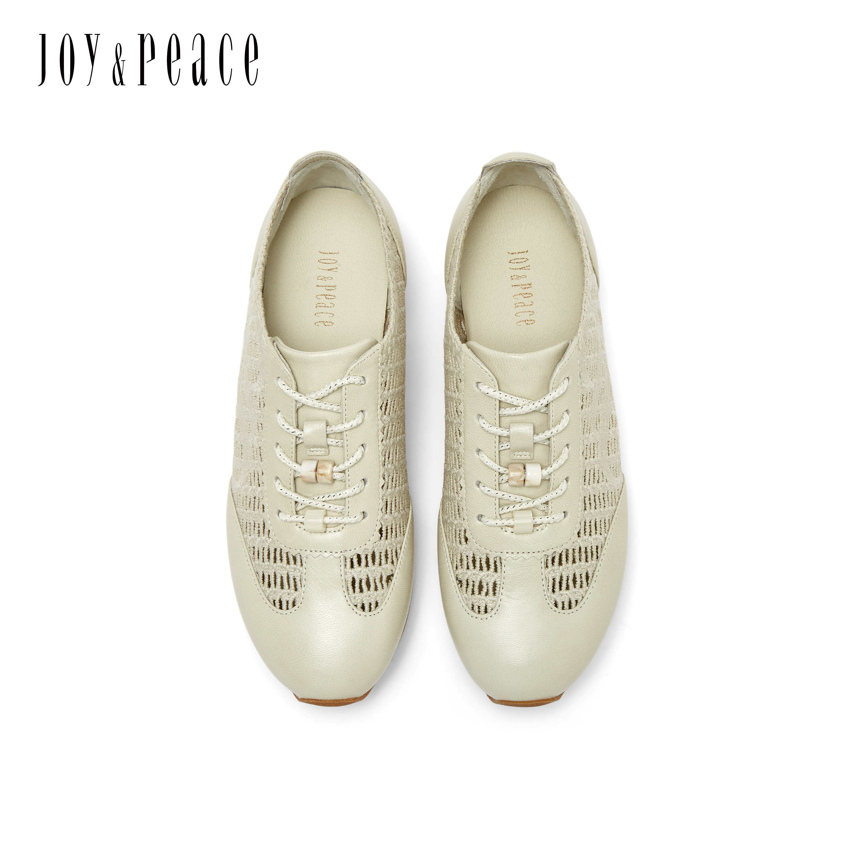 真美诗岛屿假日2026春新款柔软羊皮透气镂空编织坡跟厚底德训鞋女,淘宝优惠券,粉丝福利购,淘宝优惠卷