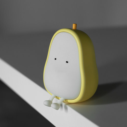 MUID鸭梨小夜灯可爱卧室哺乳婴儿护眼充电式睡眠床头灯创意温馨女 - 图2