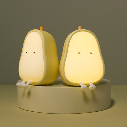 MUID鸭梨小夜灯可爱卧室哺乳婴儿护眼充电式睡眠床头灯创意温馨女 - 图0