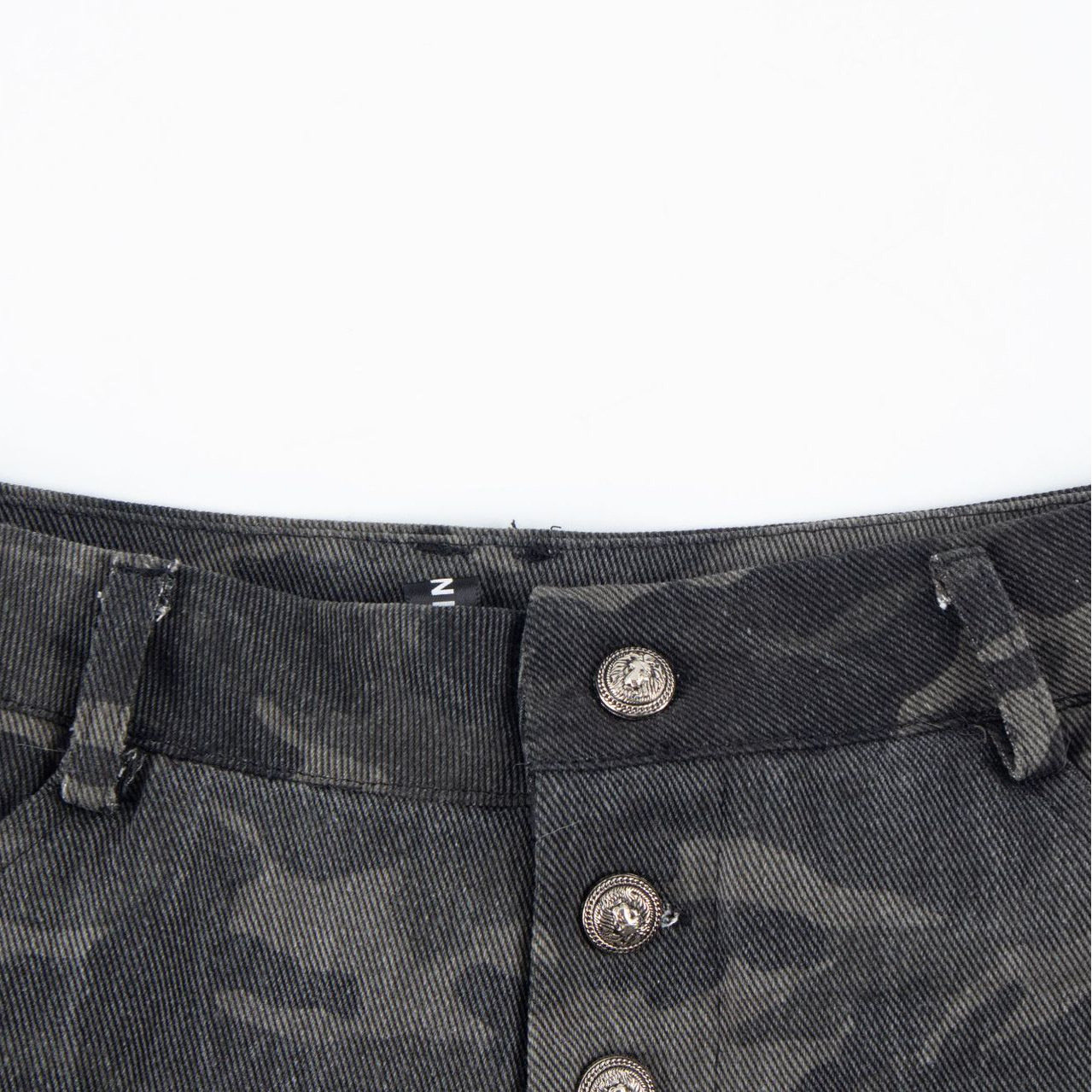 【蚀月镜】y2k千禧辣妹迷彩毛绒边短裤女秋冬加厚做旧低腰包臀裤,淘宝优惠券,粉丝福利购,淘宝优惠卷