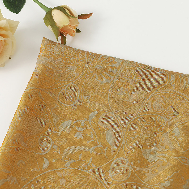 人丝罗马假日香云纱提花面料 春夏旗袍服装面料 浮光锦提花布现货,淘宝优惠券,粉丝福利购,淘宝优惠卷