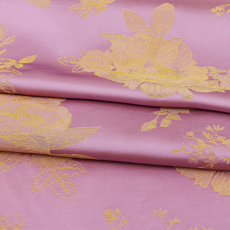 人丝醋酸双色提花面料 汉服连衣裙旗袍布料 古风花朵提花布现货,淘宝优惠券,粉丝福利购,淘宝优惠卷