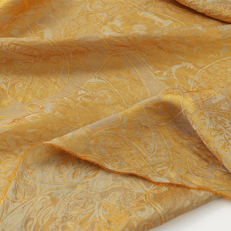 人丝罗马假日香云纱提花面料 春夏旗袍服装面料 浮光锦提花布现货,淘宝优惠券,粉丝福利购,淘宝优惠卷