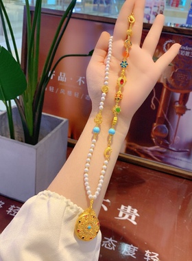 新中式风格一款多戴珍珠系列手工时尚饰品项链女链锁骨女气质感