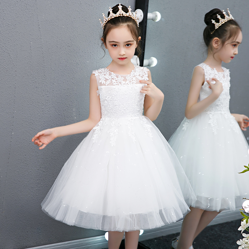 女童连衣裙2020新款小女孩洋气裙子儿童装礼服夏季公主裙蓬蓬纱裙